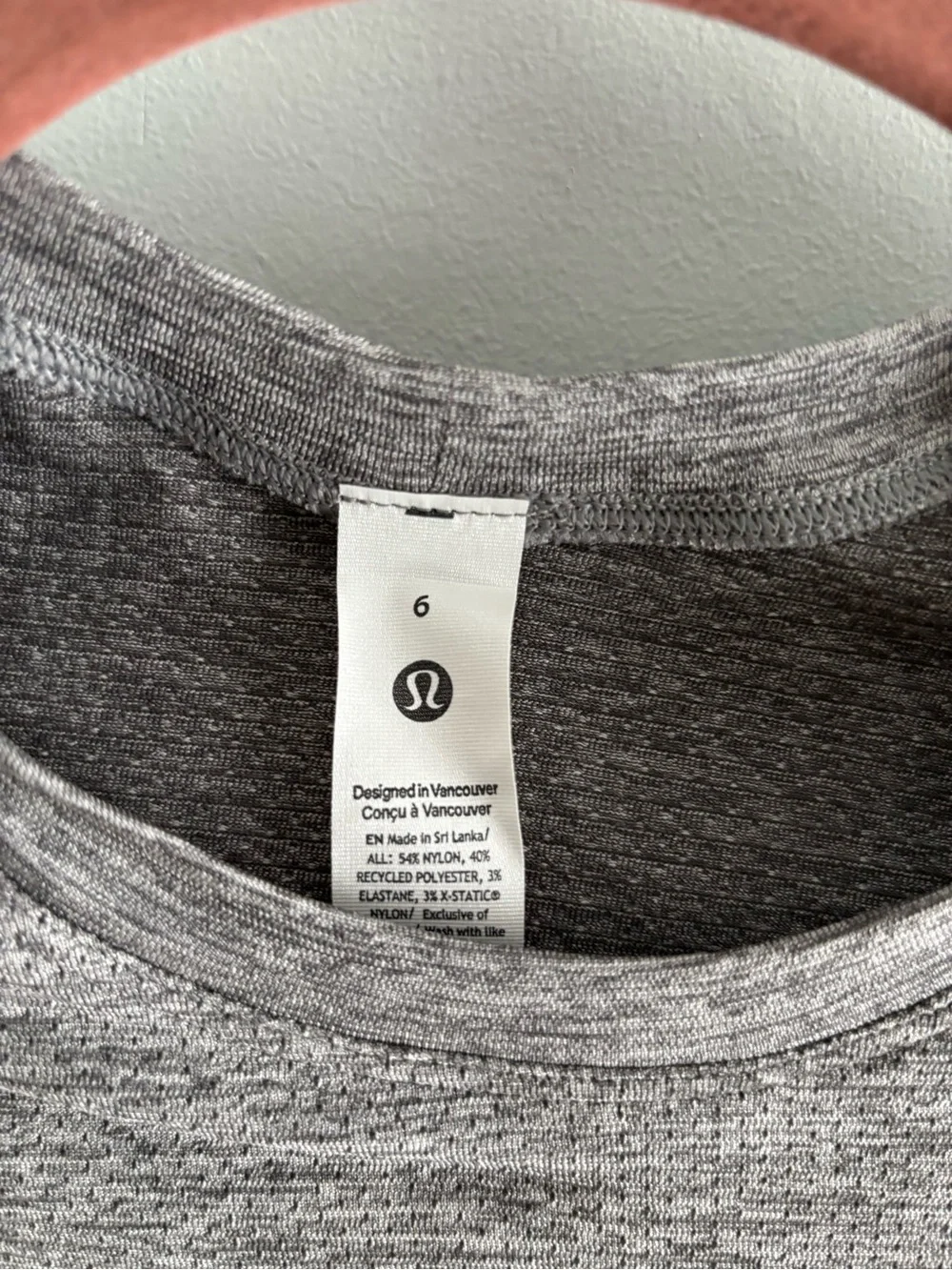 lululemon athletica Heathered Gray Crop Top